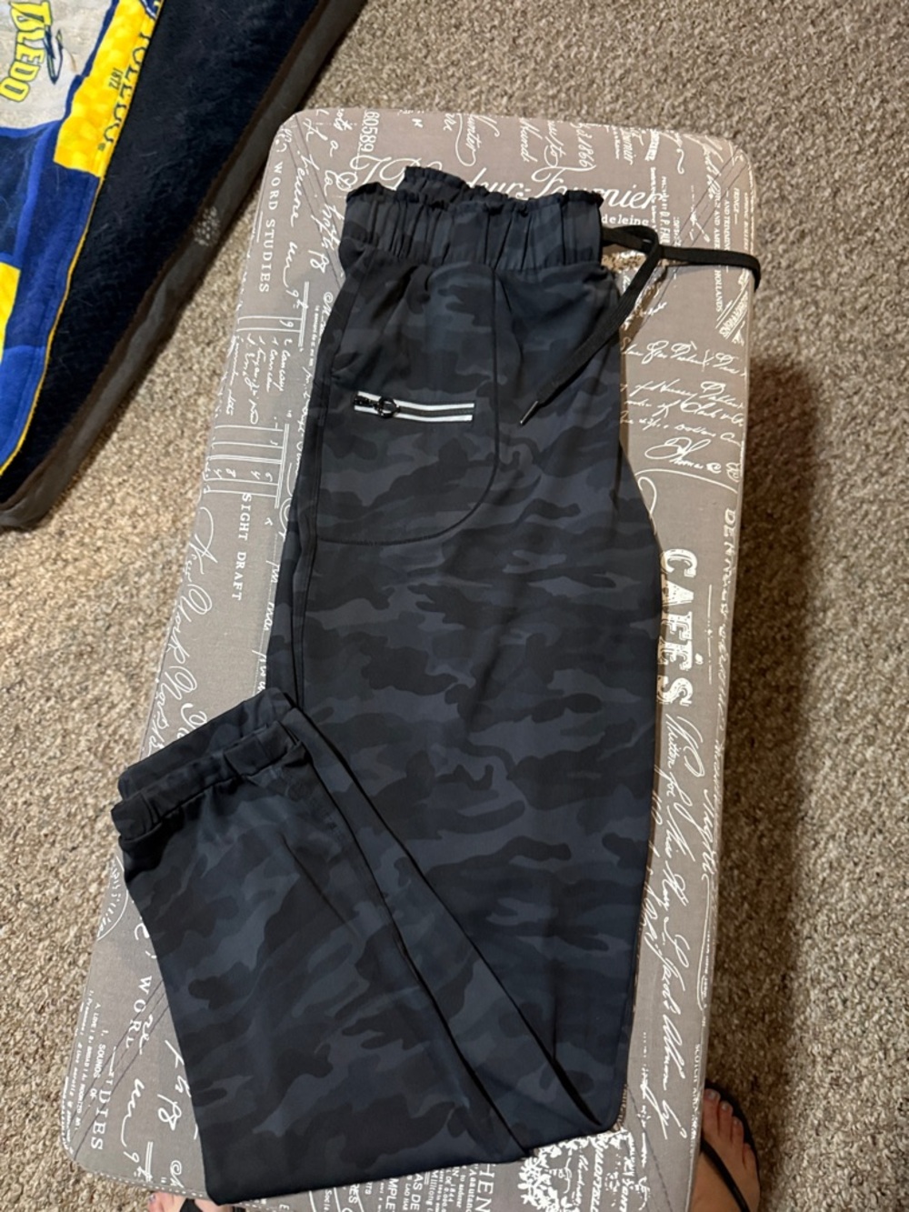 Ladies Black camo Joggers
